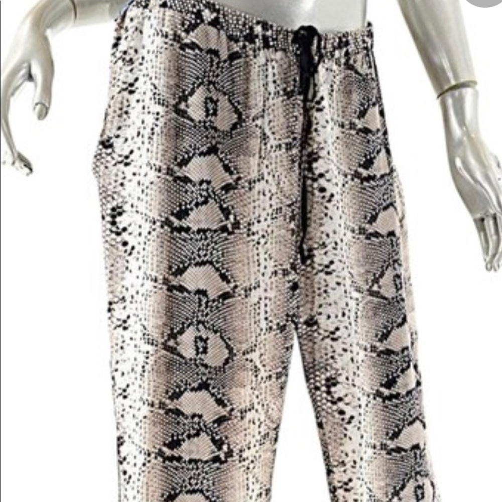 Elizabeth and James snake-print pants